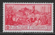 Italia Italy 1930 Regno Francesco Ferrucci c20 Sa n.276 nuovo MH *