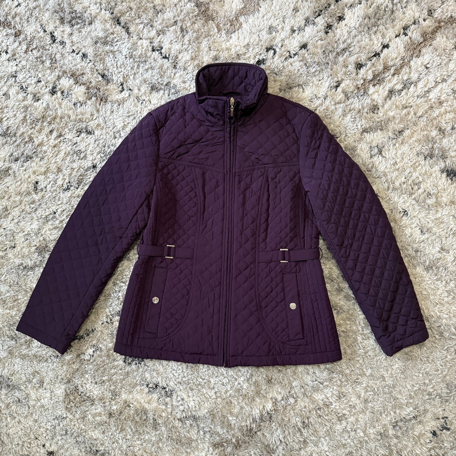 Gallery Women's Purple Puffer Jacket Size Small