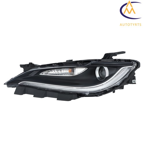 Halogen Left Side Black Trim w/LED DRL For Chrysler 200 2015 2016 2017 Headlight - Picture 4 of 14