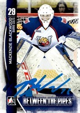 Mackenzie Blackwood - Signed 2013-14 In The Game Between The Pipes Card #60