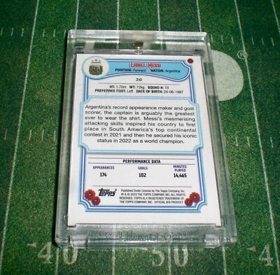 2022-23 Topps Fileteado Argentina Team World Cup Lionel Messi #20