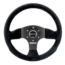 SPARCO 015P300SN Volante Racing "P300" scamosciato Nero + kit genmme blu e nero