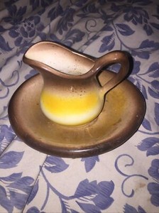Small Porcelain Picture And Bowl 1985