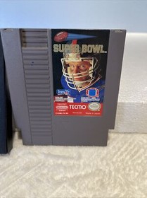 Tecmo Super Bowl -- NES Nintendo NFL Football Original Authentic Game Tested