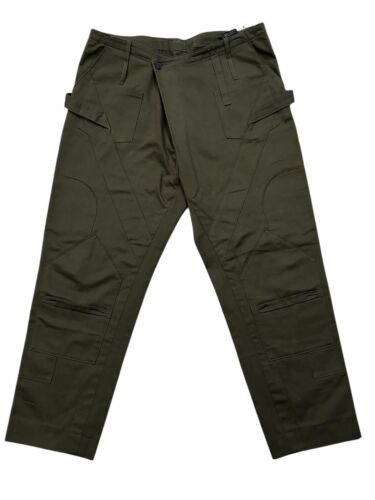 Balenciaga Pre Fall 2016 Khaki Green Military Cargo Pants 42 FR Rihanna Demna