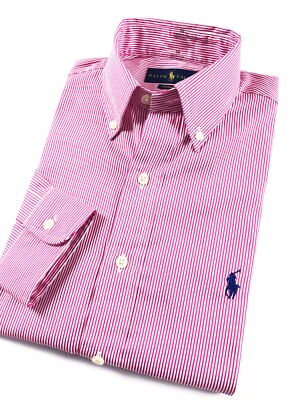 Ralph Lauren Shirt Men's Red Stripe 