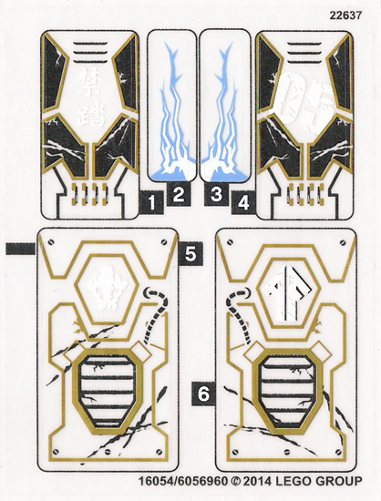 LEGO 70723 - Ninjago - Thunder Raider - STICKER SHEET | eBay