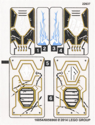LEGO 70723 - Ninjago - Thunder Raider - STICKER SHEET | eBay