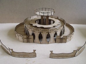 8x Unpainted Rivers for wargames scenery 40k warhammer. terrain buildings