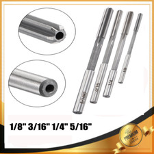 Image of 4pcs Chucking Reamer HSS H7 Straight Flutes Machine Cutter 1/8" 3/16" 1/4" 5/16"