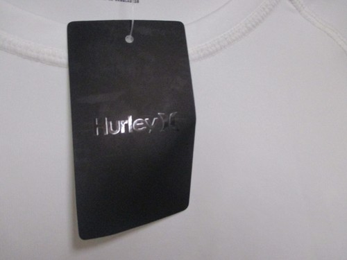 HURLEY HERREN LANGARM SONNEN-/SCHWIMMHEMD (XL) NEU MIT ETIKETT WEISS KLASSISCHES LOGO! UPF 50 COMFY - Bild 4 von 5