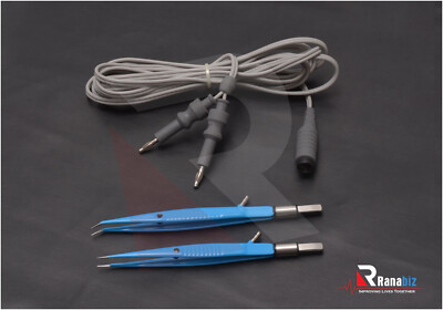 Reusable Bipolar irrigation Forceps-L:16cm-Str,+Angle  0.5/ 1mm &3m Cord:Options