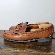 Allen Edmonds NASHUA Men's Dress Shoes Tasseled Loafers Brown Size 12D