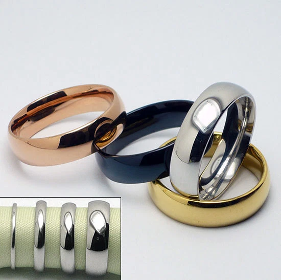 Sz6-11 Mode Silber Kette Titan Edelstahl Herren Ehering Rin] K