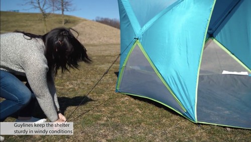 Old Bahama Bay, Pop Up Shelter Tent Canopy Portable Shade Beaches Backyard Camp - Picture 7 of 11