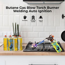 Refillable Butane Gas Micro Blow Torch Lighter Welding Soldering Brazing Tools
