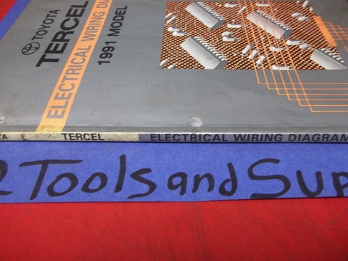 *Genuine Toyota 1991 Tercel Dealership Electrical Wiring Diagram Manual EWD101U - Picture 3 of 3
