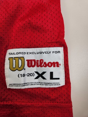 Vintage Tailored Wilson Jersey Youth XL (18-20) Kanses city chiefs Allen #32 - Picture 7 of 14