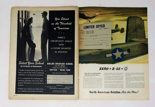 Vintage March 1944 AirNews Magazine, WW11, Military Planes - Picture 9 of 9
