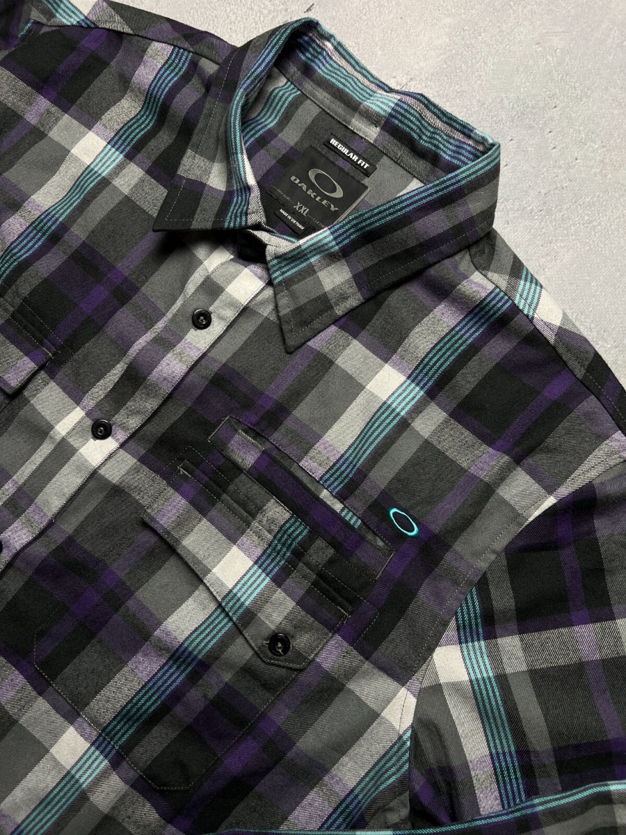 Oakley Outdoor y2k Flannel Luxury Checked Shirt 90s 00s USA | eBay