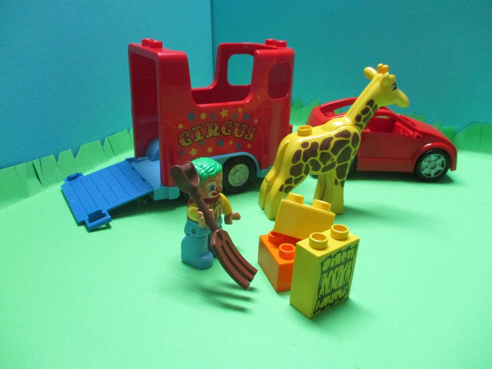 ( GB28 / 4 ) LEGO Duplo Zirkus Set Auto Giraffe Clown - Bild 3 von 4