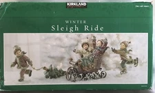 Kirkland Winter Kids Sleigh Ride Christmas Tabletop Centerpiece Set (4 pc)