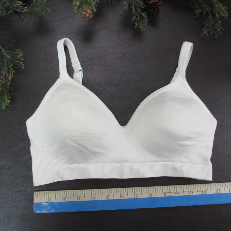 Bravado! Sujetador 32B Blanco Acolchado Inalámbrico Cierre Ajustable Espalda Foto 2 de 4