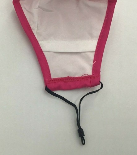 3 PIEZAS Mascarilla Tres Capas Algodón con Filtro Bolsillo Lavable Mujeres Niña Rosa - Imagen 5 de 8