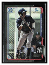 2015 Bowman Chrome Prospects Asia Black Ref #BCP87 Jorge Mateo