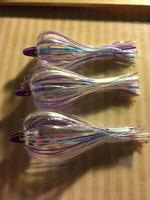 High Percentage Salmon Trolling Flies Old School Series Pack Of 3- 4” Rigged