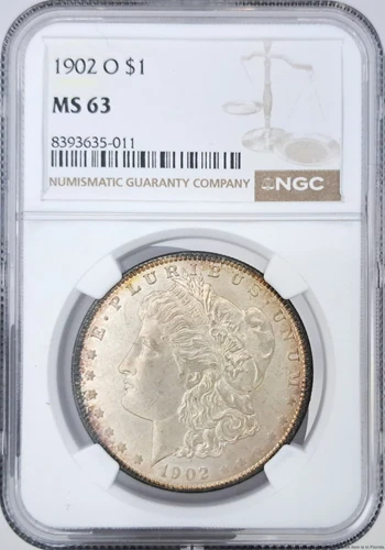 MS63 1902 O Morgan Silver Dollar NGC United States $1 Silver American US Coin 