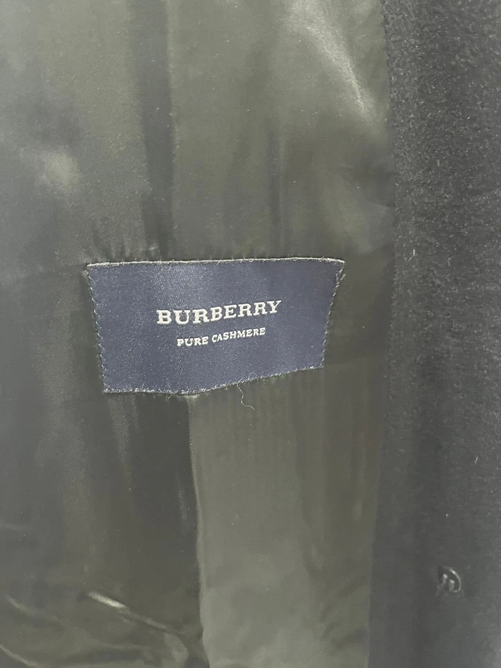 S3 # Burberry London черный Тренч размер 34 США 100% кашемир сделано в Италии  - Изображение 4 из 4