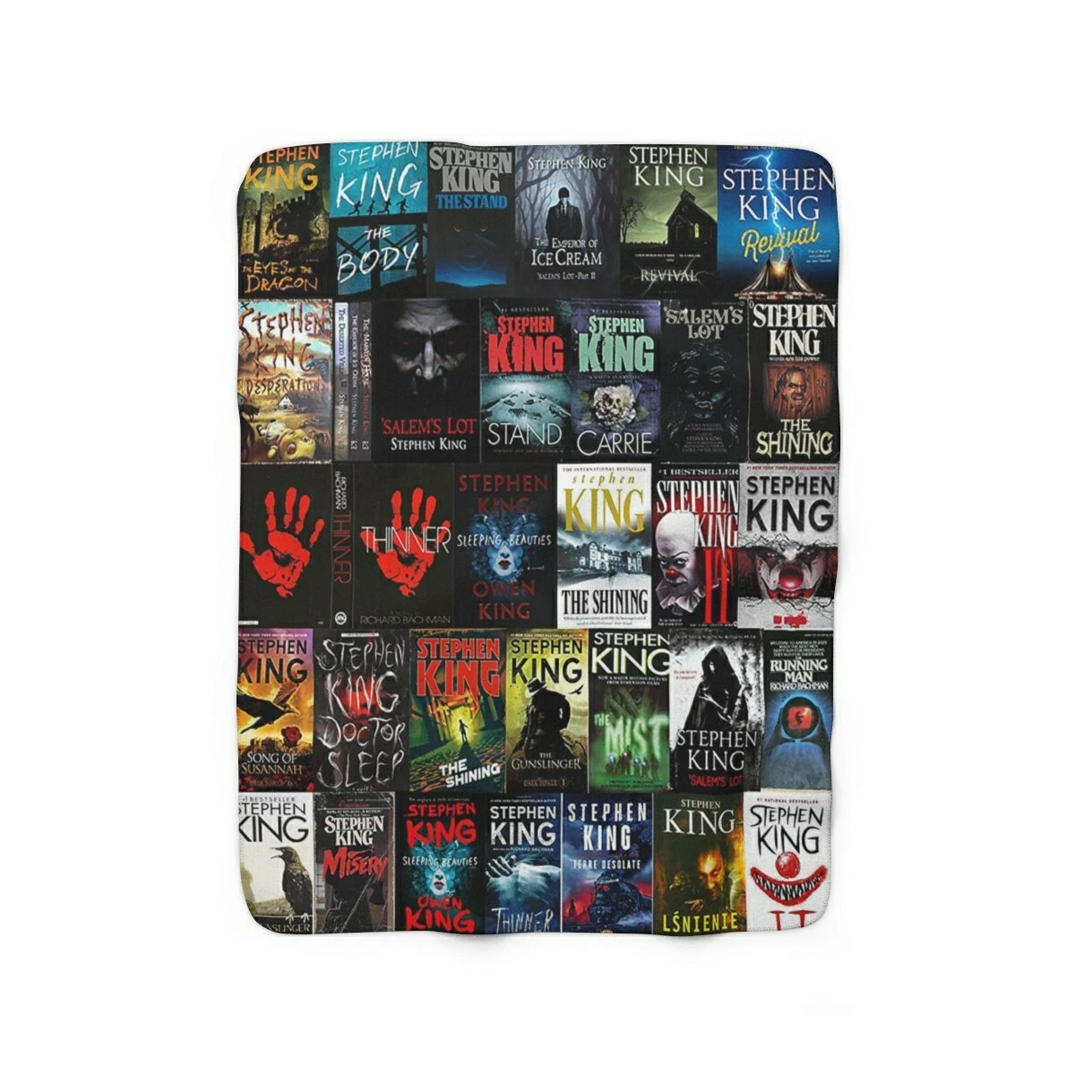 Stephen King Book Covers Collage