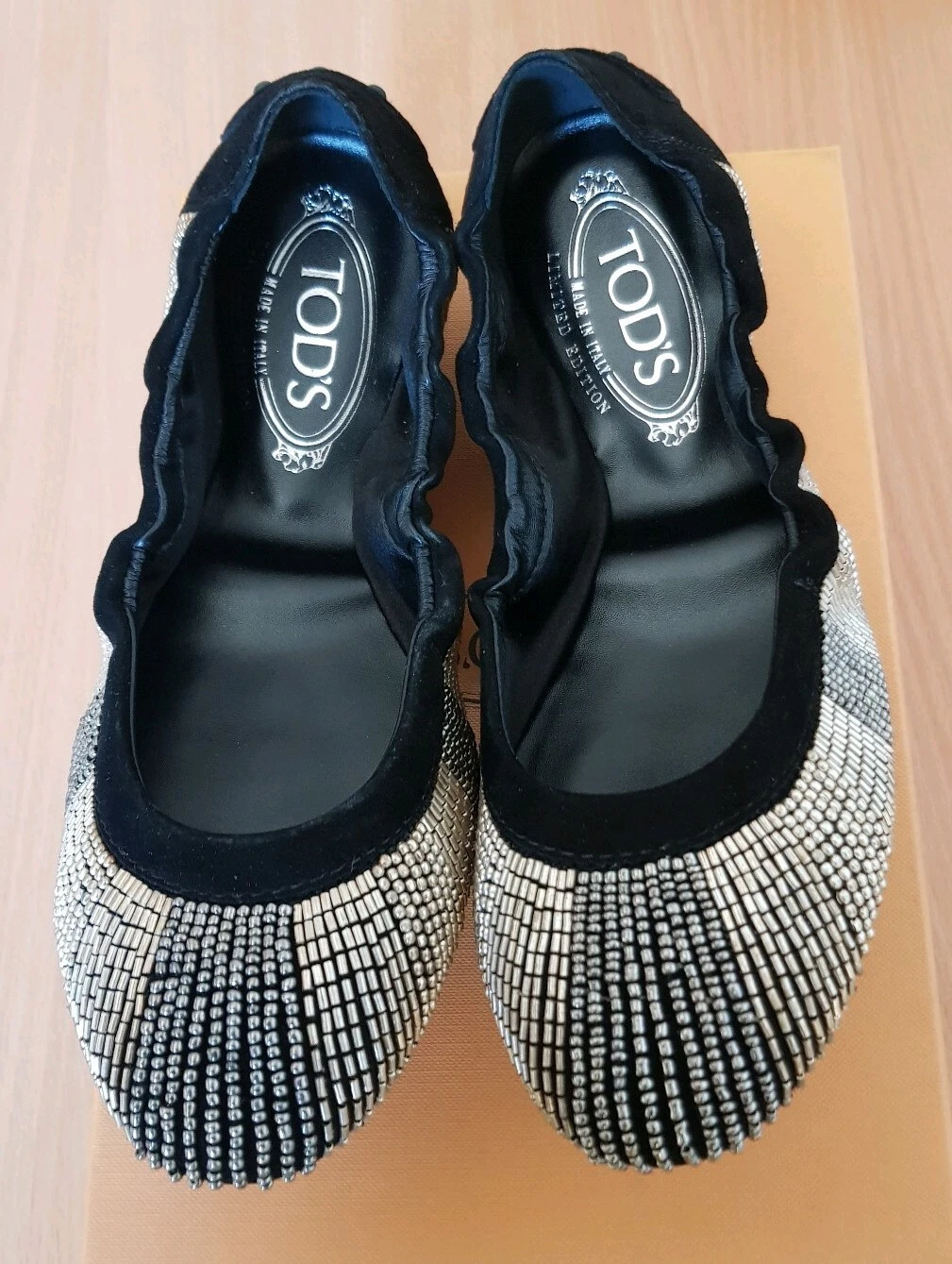 TOD’S Tod's Ballerina Ricamo Canottiglie Nero