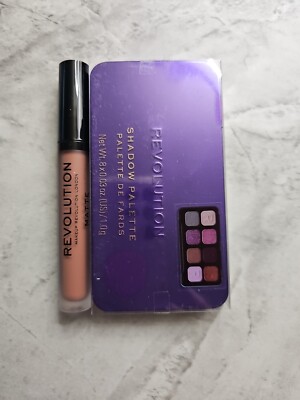 REVOLUTION  Eyes Lips 2 Pc Forever Flawless 8 Pan Shadow & Neutral Matte Lip #53