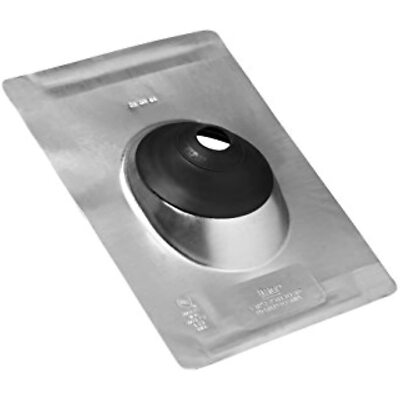 OATEY 11867 No-Caulk Galvanized Steel Roof Flashing, 3'' Opening