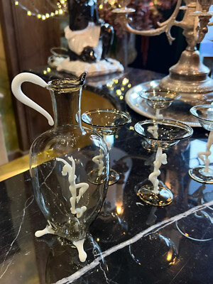 Antique Bimini Glass Set, 5 glasses and decanter, 1930S | eBay