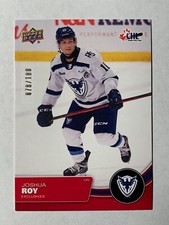 2021-22 UD CHL Exclusives JOSHUA ROY 078/100 Canadiens Rookie SP Card# 12