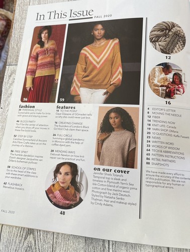 VOGUE KNITTING Fall 2020 Newsstand Copy t647 - Picture 4 of 13