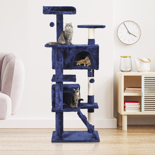 Activity Center Large 55" Cat Tree Tower Playing House Condo Rest Multi-Color - Picture 38 of 73
