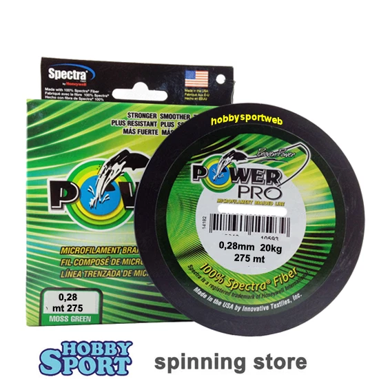 Power Pro Super 8 Slick V2 275m Moss Green - PROMARINE