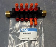 KM12-UIB960166, SMC Pneumatics, Fitting, Manifold, Pbt, 2: 3/8
