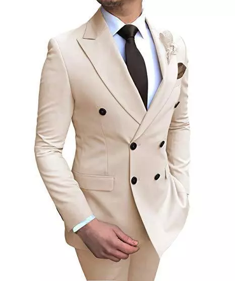 Terno novo masculino vestido de três peças slimwedding vestido de