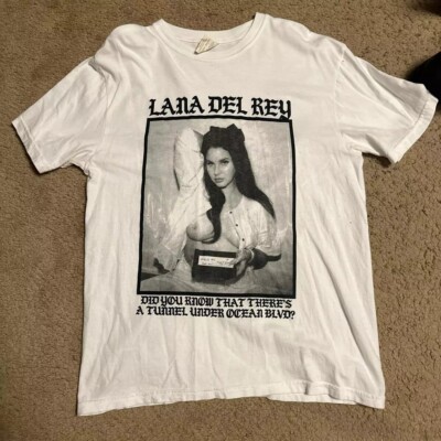 Lana Del Rey Rare Design White Unisex Reprint T shirt Classic Style S-5XL