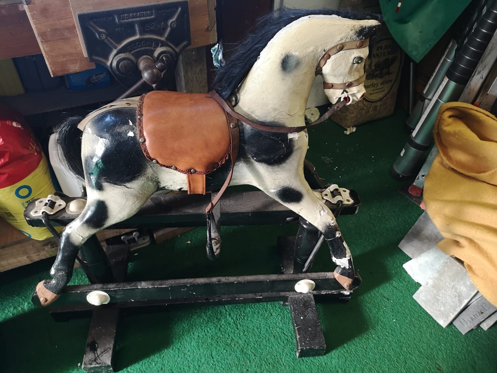 antique vintage rocking horse eBay
