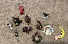 Christmas Ornaments Rustic Set Of 11
