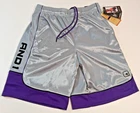 And1 Mens Basketball Gym Workout Shorts Grey Purple ALL SIZES M L XL 2XL 3XL