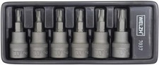 Welzh Werkzeug 6pc -3/8dr Impact Star Key, Torx Bit Sockets - T20-T45 7037-WW