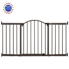 Decorative Extra Wide Baby Gate  Dog 44 -72 Bronze Ingenuity Tall Mounted
