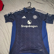 adidas Manchester United Højlund #11 Soccer Jersey Blue Mens XL